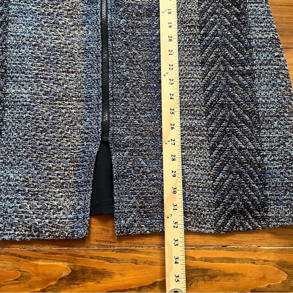 Patricia Palson Textured Blue & Grey Woven Zip Vest Sleeveless Jacket One Size - Picture 14 of 14